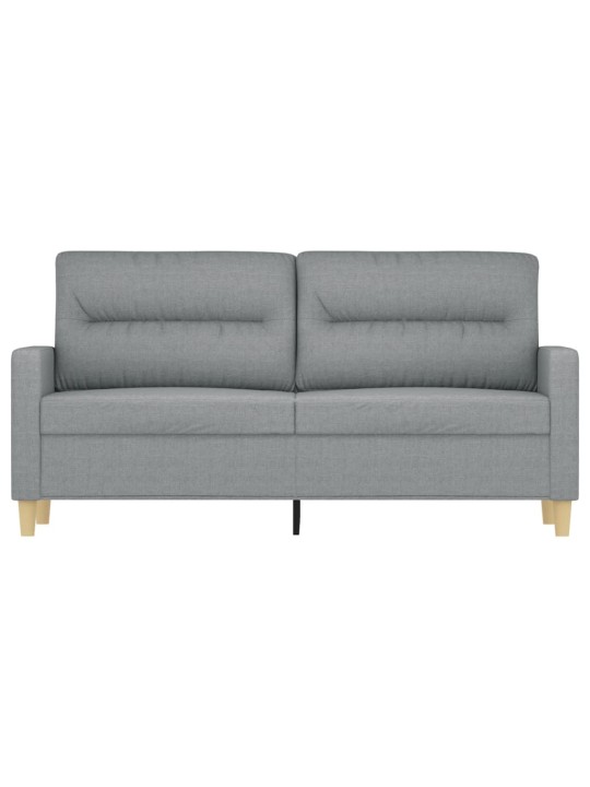 Divvietīgs dīvāns, tumši pelēks audums, 140 cm