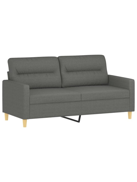 Divvietīgs dīvāns, tumši pelēks audums, 140 cm