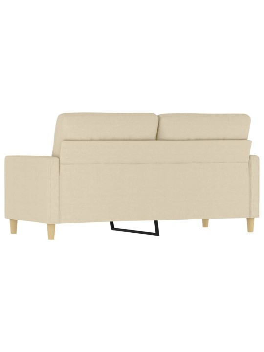 Divvietīgs dīvāns, krēmkrāsas audums, 140 cm