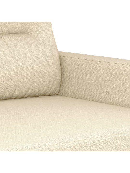 Divvietīgs dīvāns, krēmkrāsas audums, 140 cm