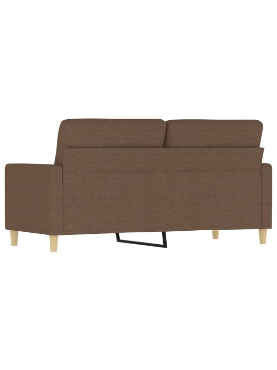 Divvietīgs dīvāns, brūns audums, 140 cm