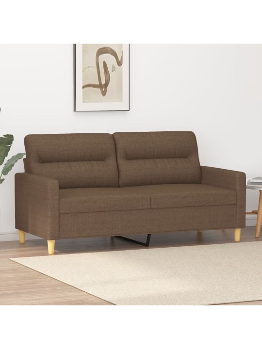 Divvietīgs dīvāns, brūns audums, 140 cm