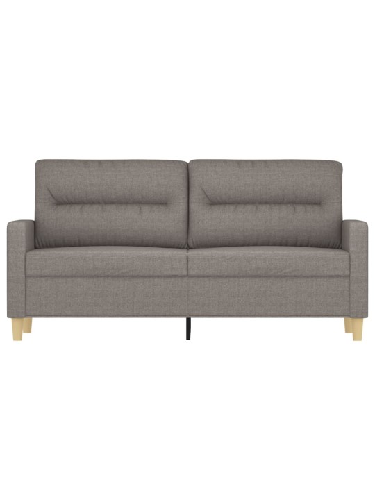 Divvietīgs dīvāns, pelēkbrūns audums, 140 cm