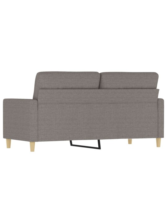 Divvietīgs dīvāns, pelēkbrūns audums, 140 cm