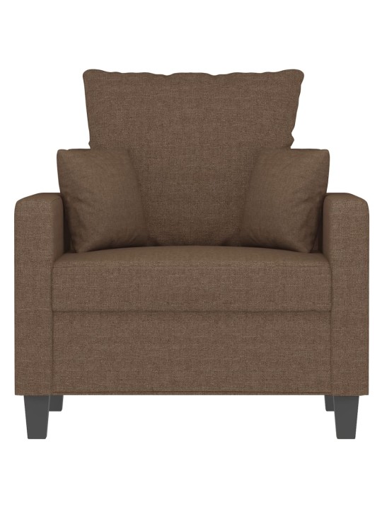 Atpūtas krēsls, 60 cm, brūns audums