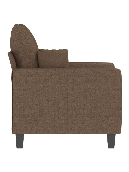 Atpūtas krēsls, 60 cm, brūns audums
