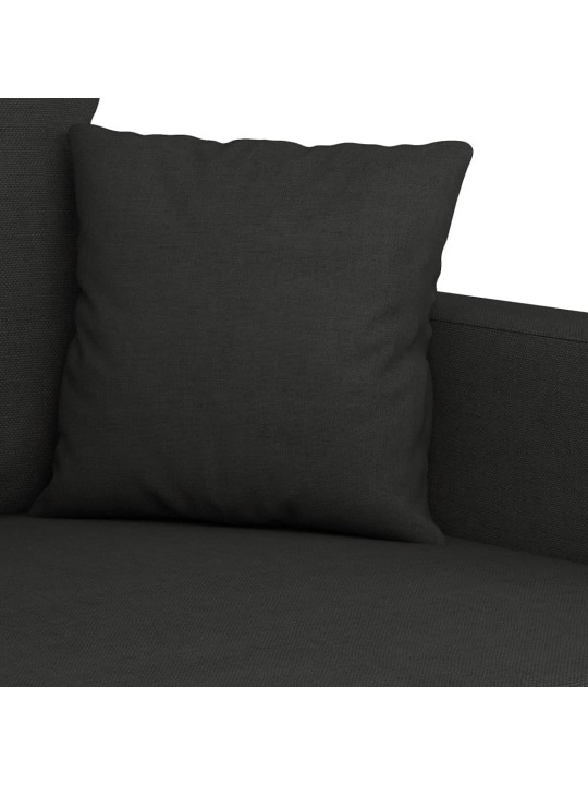 Atpūtas krēsls, melns, 60 cm, audums