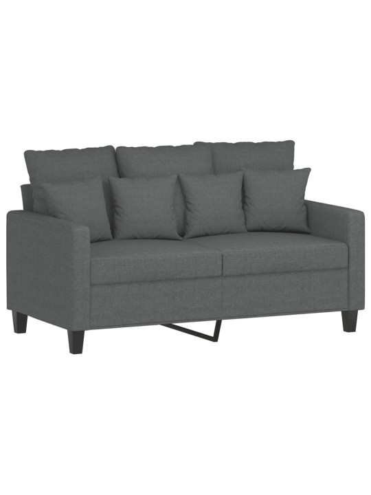 Divvietīgs dīvāns, tumši pelēks audums, 120 cm