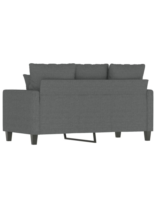 Divvietīgs dīvāns, tumši pelēks audums, 120 cm
