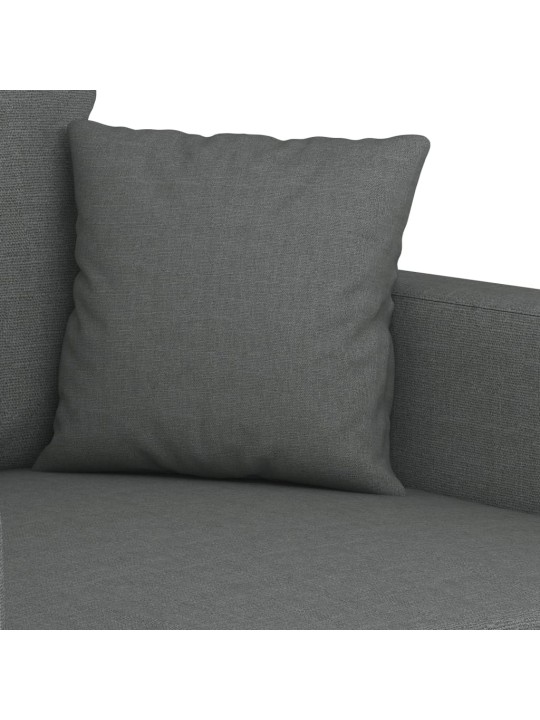 Divvietīgs dīvāns, tumši pelēks audums, 120 cm