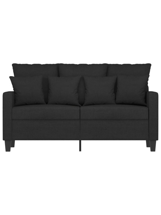 Divvietīgs dīvāns, melns audums, 120 cm