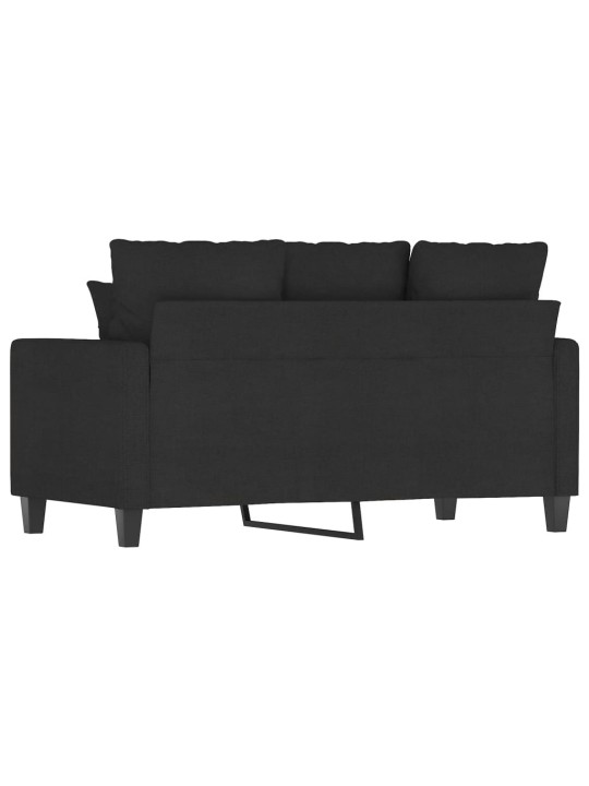 Divvietīgs dīvāns, melns audums, 120 cm
