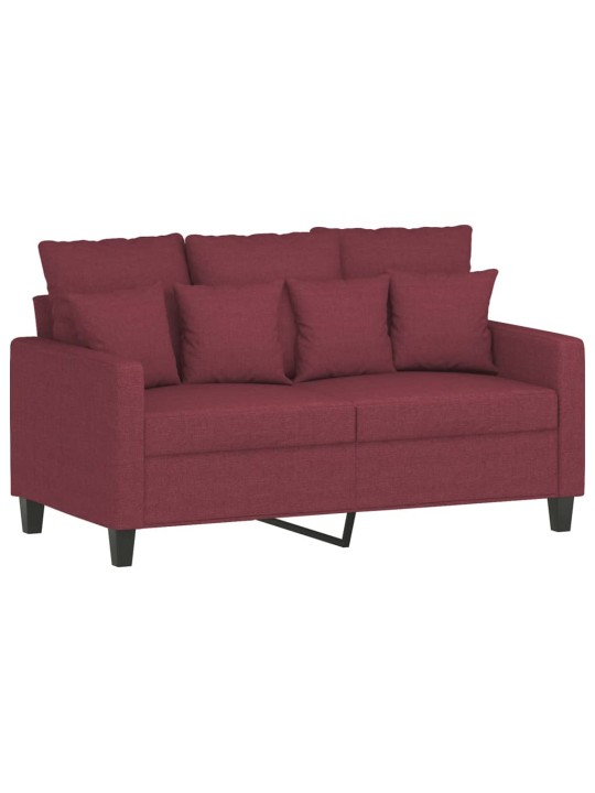 Divvietīgs dīvāns, vīnsarkans audums, 120 cm