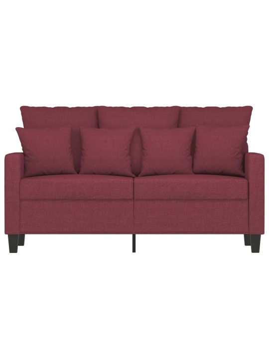 Divvietīgs dīvāns, vīnsarkans audums, 120 cm