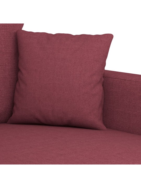 Divvietīgs dīvāns, vīnsarkans audums, 120 cm