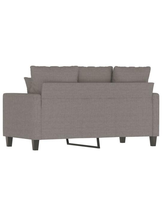 Divvietīgs dīvāns, pelēkbrūns audums, 120 cm