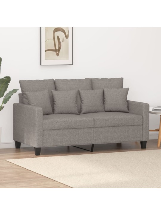 Divvietīgs dīvāns, pelēkbrūns audums, 120 cm