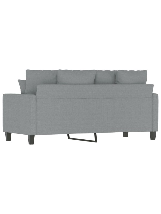 Divvietīgs dīvāns, tumši pelēks audums, 140 cm