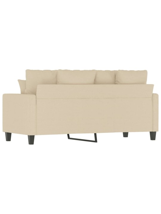 Divvietīgs dīvāns, krēmkrāsas audums, 140 cm
