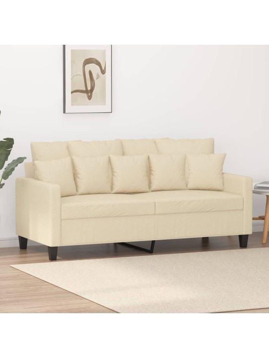 Divvietīgs dīvāns, krēmkrāsas audums, 140 cm