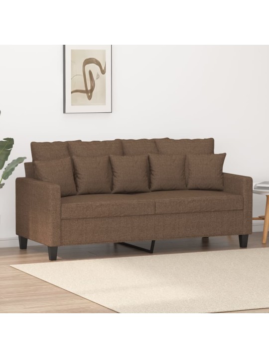 Divvietīgs dīvāns, brūns audums, 140 cm