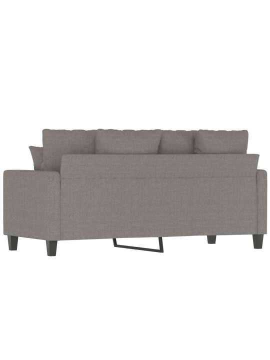 Divvietīgs dīvāns, pelēkbrūns audums, 140 cm