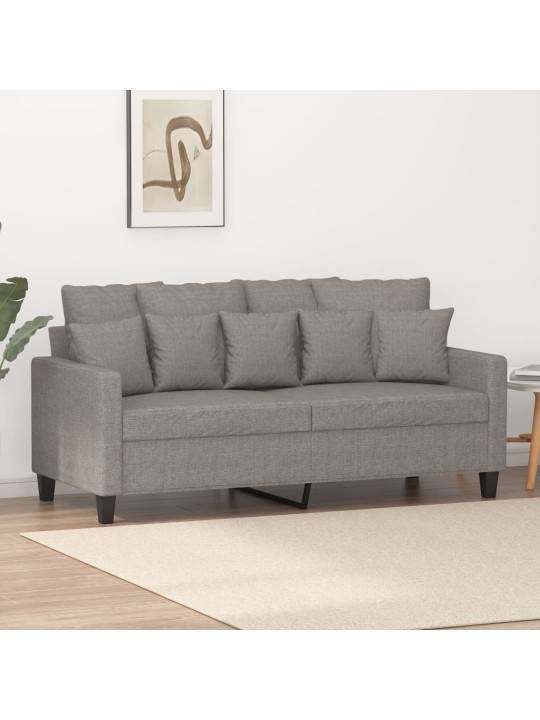 Divvietīgs dīvāns, pelēkbrūns audums, 140 cm