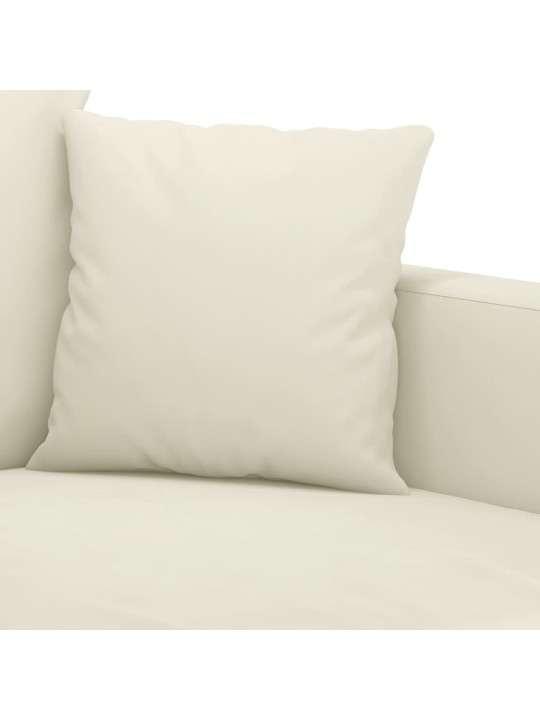 Divvietīgs dīvāns, krēmkrāsas, 140 cm, samts