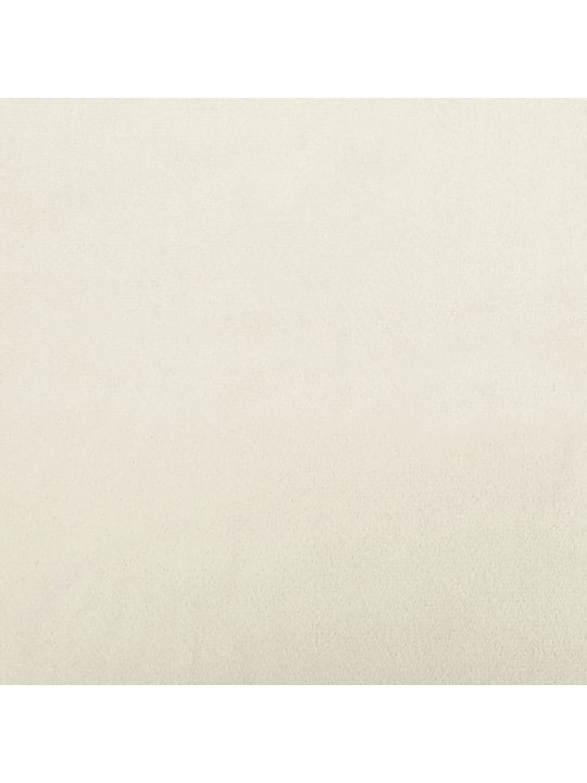 Divvietīgs dīvāns, krēmkrāsas, 140 cm, samts