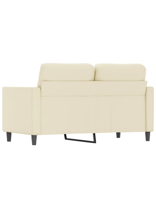 Divvietīgs dīvāns, krēmkrāsas, 120 cm, mākslīgā āda