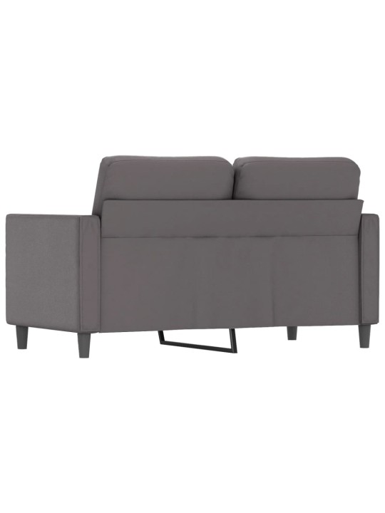 Divvietīgs dīvāns, pelēks, 120 cm, mākslīgā āda