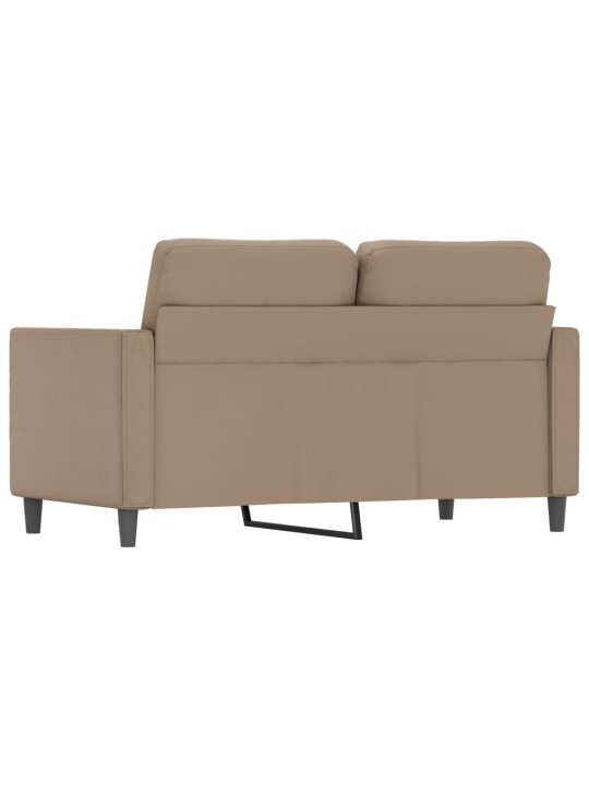 Divvietīgs dīvāns, kapučīno krāsa, 120 cm, mākslīgā āda