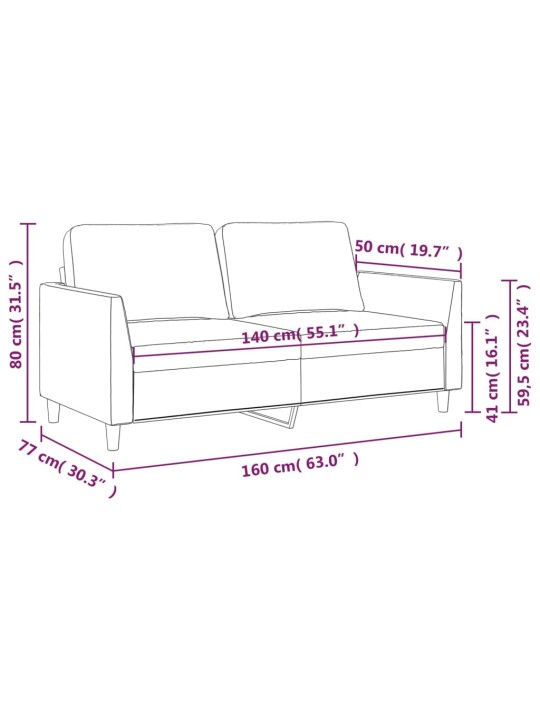 Divvietīgs dīvāns, vīnsarkans, 140 cm, mākslīgā āda