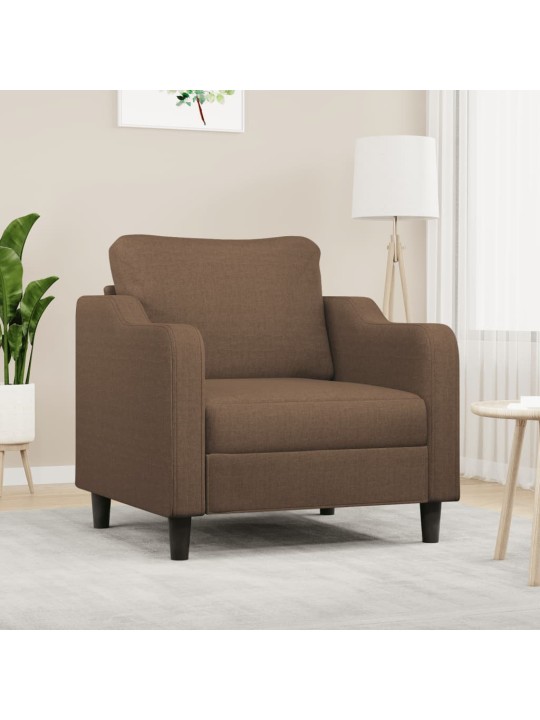 Atpūtas krēsls, 60 cm, brūns audums