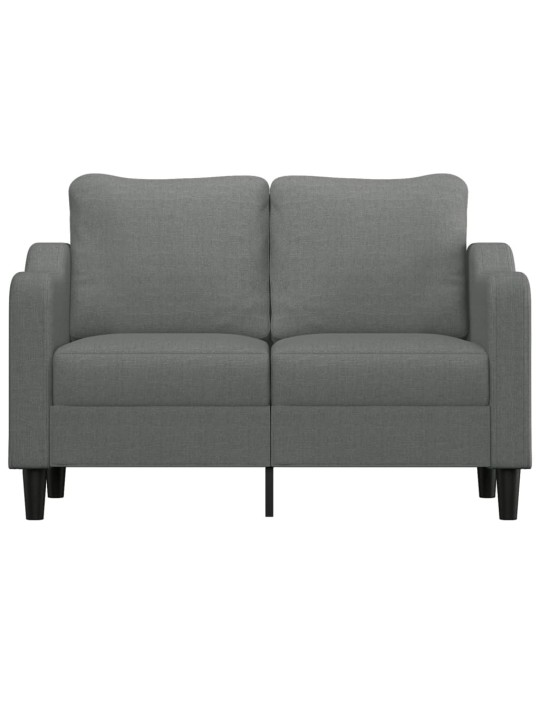 Divvietīgs dīvāns, tumši pelēks audums, 120 cm