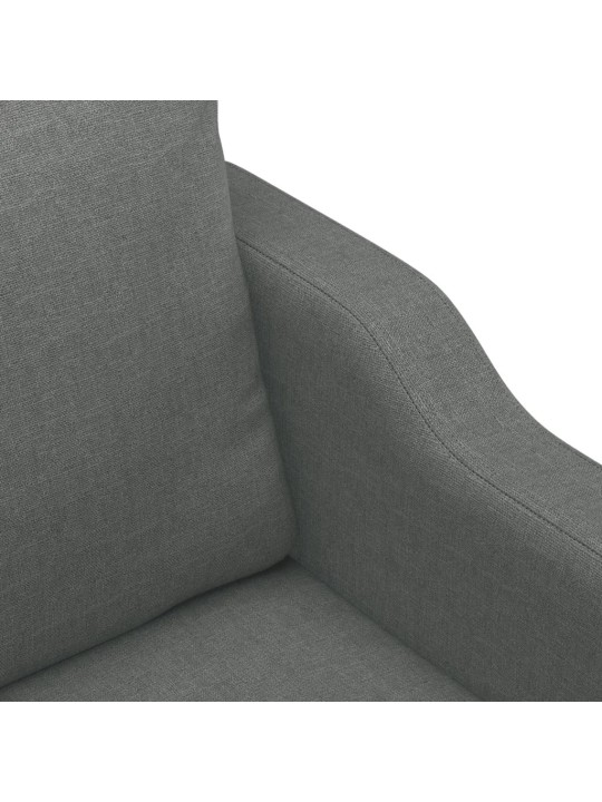 Divvietīgs dīvāns, tumši pelēks audums, 120 cm