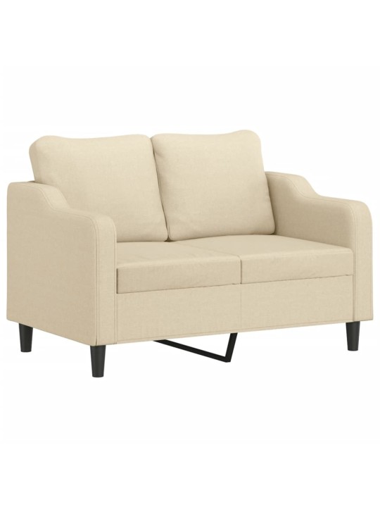 Divvietīgs dīvāns, krēmkrāsas audums, 120 cm