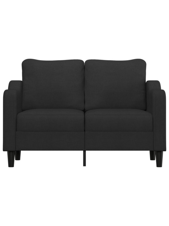 Divvietīgs dīvāns, melns audums, 120 cm