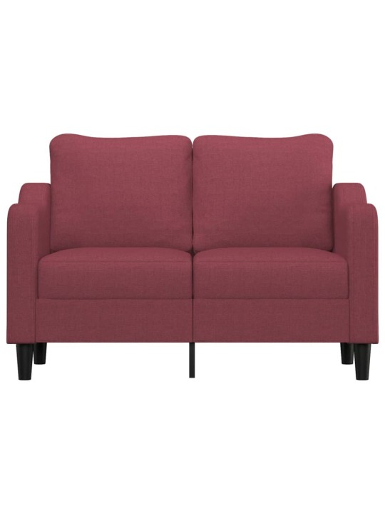 Divvietīgs dīvāns, vīnsarkans audums, 120 cm