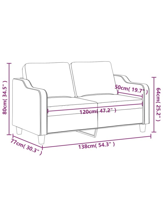 Divvietīgs dīvāns, vīnsarkans audums, 120 cm