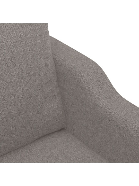 Divvietīgs dīvāns, pelēkbrūns audums, 140 cm