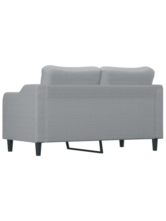 Divvietīgs dīvāns, tumši pelēks audums, 140 cm
