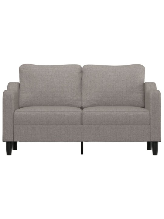 Divvietīgs dīvāns, pelēkbrūns audums, 140 cm