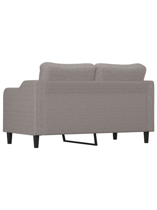 Divvietīgs dīvāns, pelēkbrūns audums, 140 cm