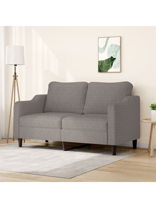Divvietīgs dīvāns, pelēkbrūns audums, 140 cm