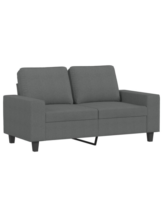 Divvietīgs dīvāns, tumši pelēks audums, 120 cm