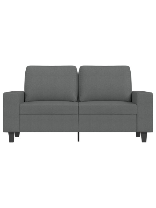 Divvietīgs dīvāns, tumši pelēks audums, 120 cm