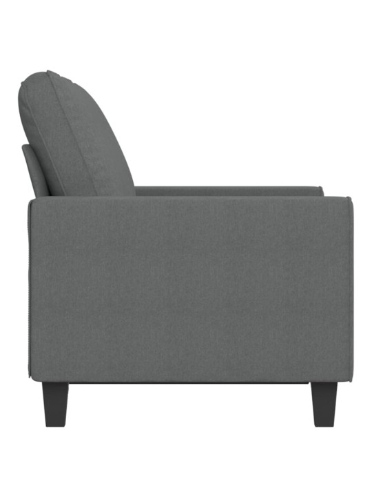Divvietīgs dīvāns, tumši pelēks audums, 120 cm