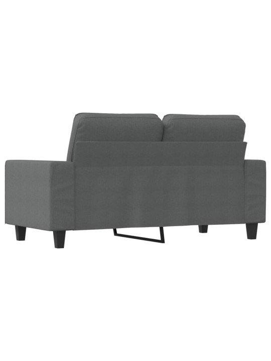 Divvietīgs dīvāns, tumši pelēks audums, 120 cm
