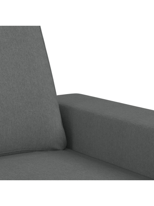 Divvietīgs dīvāns, tumši pelēks audums, 120 cm